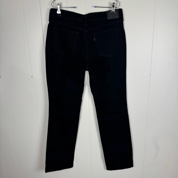 Levi’s Women’s 505 Straight Black Jeans Size 10 W30 L32 Classic Fit - Picture 9 of 11